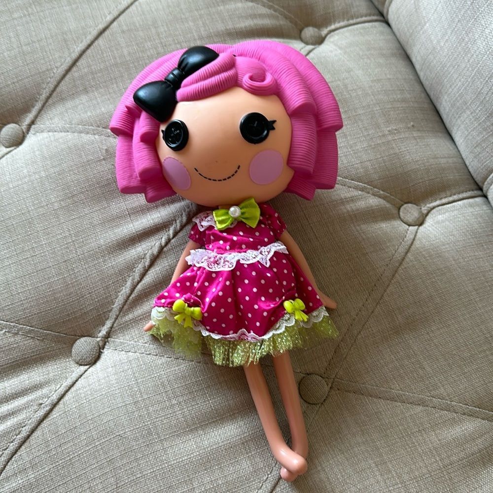 Lalaloopsy Crumbs Sugar Cookie Full Size 12” Doll 2009 MGA Pink Hair